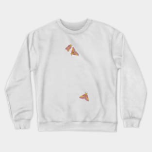 Rosy Maple Moth Gathering  (Actual size-ish) Crewneck Sweatshirt
